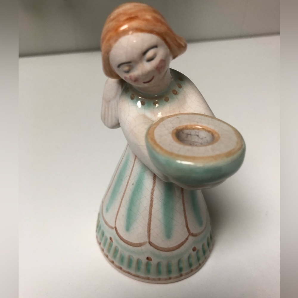 Sweet L. Hjorth Angel Candle Holder 3โ Excellent Condition Danmark